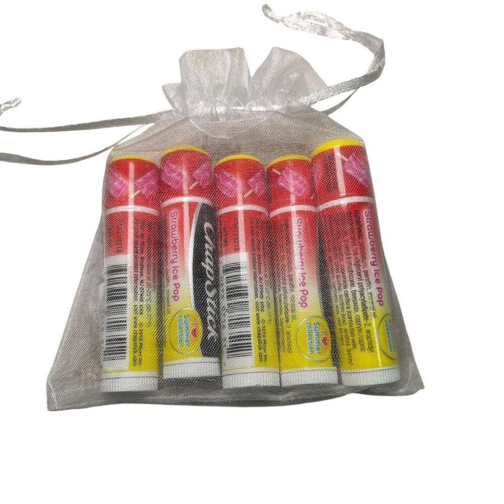 5-Pack ChapStick Strawberry Ice Pop Limited Edition I ♥ Summer Collection – New - Picture 4 of 7